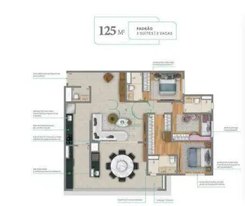 Apartamento com 3 Quartos à venda, 125m² no Jardim da Glória, São Paulo