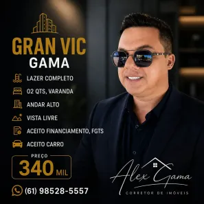Apartamento com 2 Quartos à venda, 52m² no Setor Central, Brasília