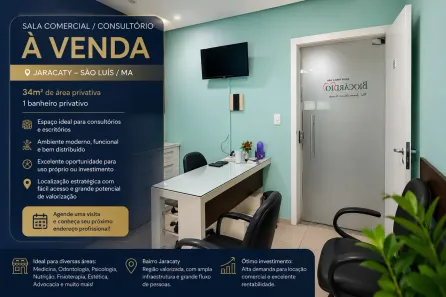 Consultório à venda, 34m² no Jaracaty, São Luís