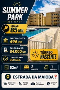 Apartamento com 2 Quartos à venda, 52m² no Trizidela da Maioba, São José de Ribamar