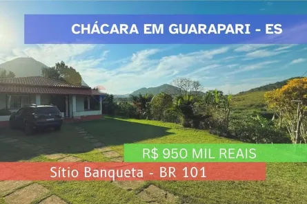 Fazenda/Sítio com 3 Quartos à venda, 3700m² no Área Rural de Guarapari, Guarapari