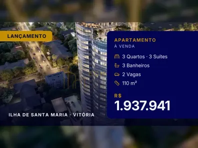 Apartamento com 3 Quartos à venda, 110m² no Ilha de Santa Maria, Vitória