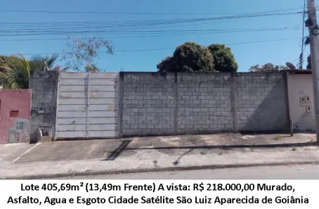 Lote/Terreno à venda, 405m² no Cidade Satélite São Luiz, Aparecida de Goiânia