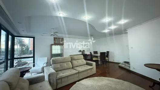Apartamento com 2 Quartos para alugar, 120m² no José Menino, Santos