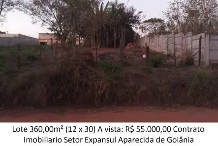 Lote/Terreno à venda, 360m² no Expansul, Aparecida de Goiânia