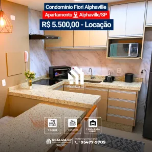 Apartamento com 1 Quarto para alugar, 40m² no Dezoito do Forte Empresarial/Alphaville., Barueri