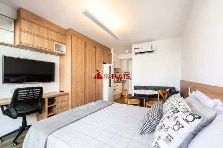 Flat com 1 Quarto para alugar, 26m² no Indianópolis, São Paulo