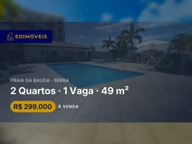Apartamento com 2 Quartos à venda, 49m² no Praia da Baleia, Serra