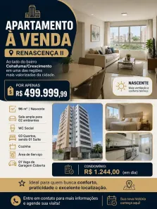 Apartamento com 3 Quartos à venda, 96m² no Renascença, São Luís