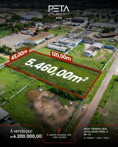Lote/Terreno à venda, 5460m² no São Vicente, Boa Vista