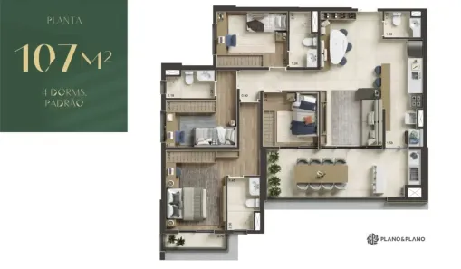 Apartamento com 4 Quartos à venda, 107m² no Alphaville Industrial, Barueri