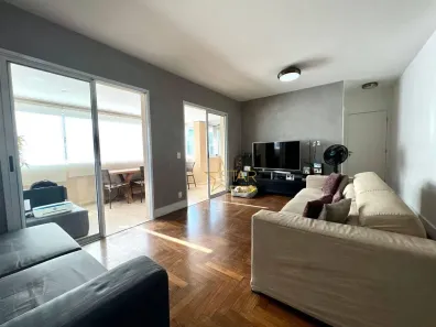 Apartamento com 3 Quartos para venda ou aluguel, 128m² no Brooklin Paulista, São Paulo