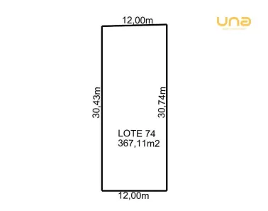 Lote/Terreno à venda, 367m² no Jardim Orestes Thá, Quatro Barras