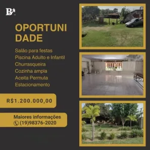 Fazenda/Sítio com 1 Quarto à venda, 2400m² no Jardim São Cristóvão, Campinas