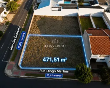 Lote/Terreno à venda, 471m² no Conjunto Habitacional Inocente Vila Nova Júnior, Maringá