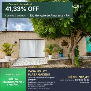 Casa com 2 Quartos à venda, 66m² no Jardins, São Gonçalo do Amarante