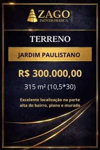 Lote/Terreno à venda, 315m² no Jardim Paulistano, Franca