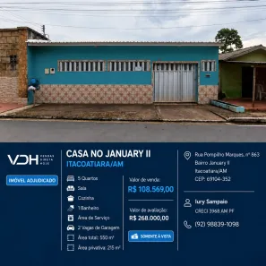 Casa com 5 Quartos à venda, 215m² no Jauari II, Itacoatiara