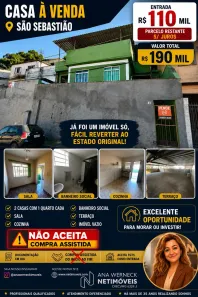 Casa com 2 Quartos à venda, 100m² no São Sebastião, Juiz de Fora