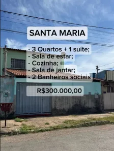 Sobrado com 4 Quartos à venda, 108m² no Santa Maria, Brasília