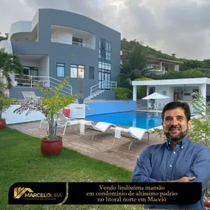Casa de Condomínio com 7 Quartos à venda, 600m² no Cruz das Almas, Maceió