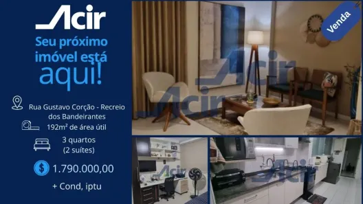 Apartamento com 3 Quartos à venda, 191m² no Recreio dos Bandeirantes, Rio de Janeiro