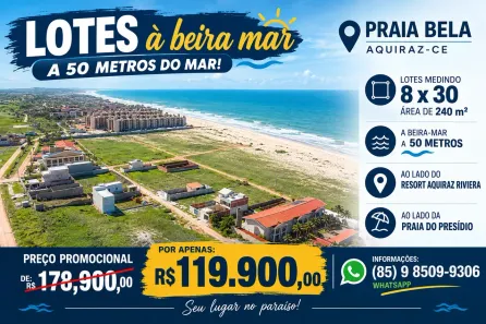 Lote/Terreno à venda, 225m² no Tapera, Aquiraz