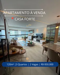 Apartamento com 3 Quartos à venda, 120m² no Casa Amarela, Recife