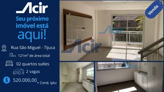 Casa com 2 Quartos à venda, 121m² no Tijuca, Rio de Janeiro