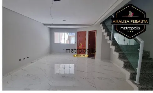Sobrado com 3 Quartos à venda, 150m² no Vila Scarpelli, Santo André