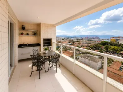 Apartamento com 3 Quartos à venda, 92m² no Ponta da Praia, Santos