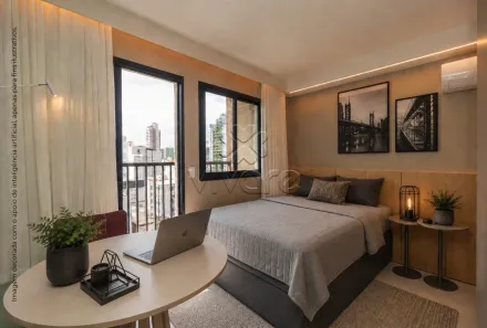 Apartamento com 1 Quarto para alugar, 24m² no Centro, Curitiba