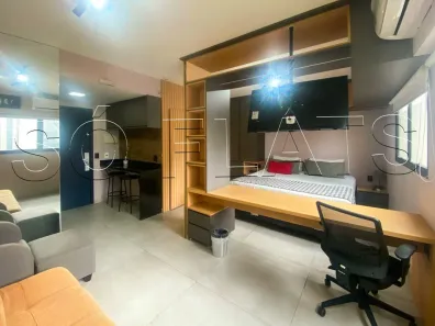 Flat com 1 Quarto para alugar, 29m² no Cidade Monções, São Paulo