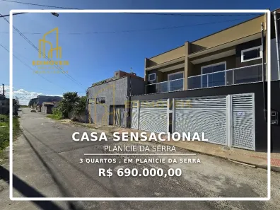 Casa com 3 Quartos à venda, 145m² no Planície da Serra, Serra