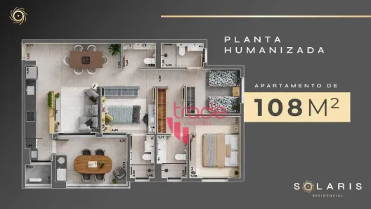 Apartamento com 3 Quartos à venda, 108m² no Vila do Golfe, Ribeirão Preto