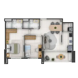 Apartamento com 2 Quartos à venda, 62m² no Dionisio Torres, Fortaleza