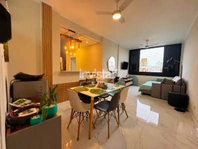 Apartamento com 2 Quartos para alugar, 77m² no Gonzaga, Santos