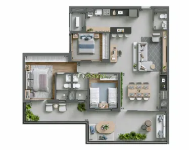 Apartamento com 2 Quartos à venda, 135m² no Jardim do Lago, Uberaba