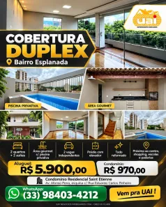 Cobertura com 4 Quartos para alugar, 274m² no Centro, Governador Valadares