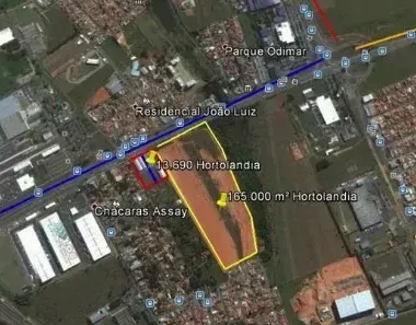 Lote/Terreno à venda, 87564m² no Chácaras Assay, Hortolândia