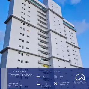 Apartamento com 3 Quartos para alugar, 90m² no Neópolis, Natal