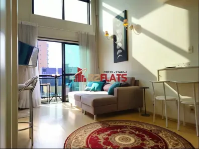 Flat com 1 Quarto para alugar, 44m² no Moema, São Paulo