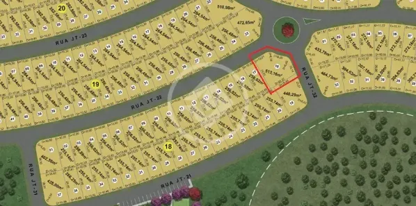 Lote/Terreno à venda, 513m² no Jardins Turim, Senador Canedo