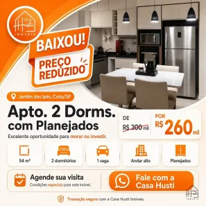 Apartamento com 2 Quartos à venda, 54m² no Jardim dos Ipês, Cotia