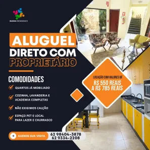 Kitnet com 1 Quarto para alugar, 27m² no Setor Sol Nascente, Goiânia