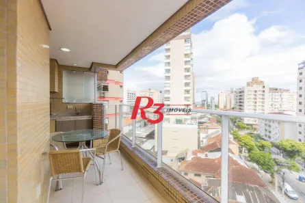 Apartamento com 2 Quartos para alugar, 117m² no Gonzaga, Santos