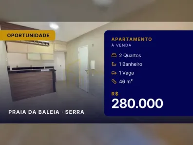 Apartamento com 2 Quartos à venda, 46m² no Praia da Baleia, Serra