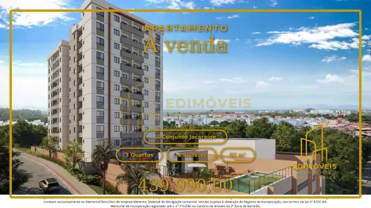 Apartamento com 3 Quartos à venda, 92m² no Conjunto Jacaraípe, Serra