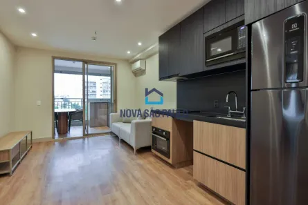 Apartamento com 1 Quarto para alugar, 44m² no Indianópolis, São Paulo