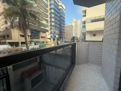Apartamento com 1 Quarto para alugar, 49m² no Canto do Forte, Praia Grande